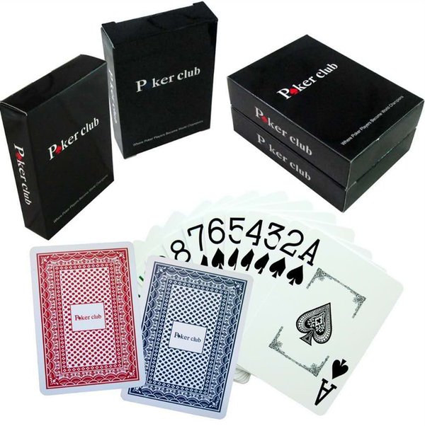 Poker Club Spielkarten 54 Blatt inkl. 2 Joker 100 Plastik