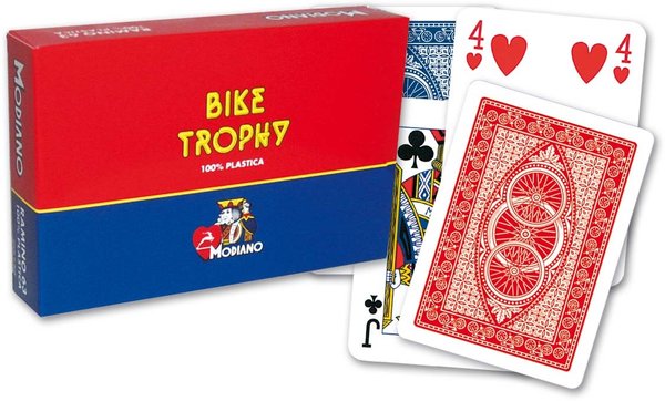 Modiano Bike Trophy Bridge, Ramino, Kanasta Spielkarten Set