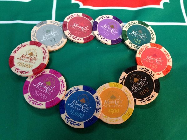 Pokerchips Monte Carlo Design Clay 14Gramm