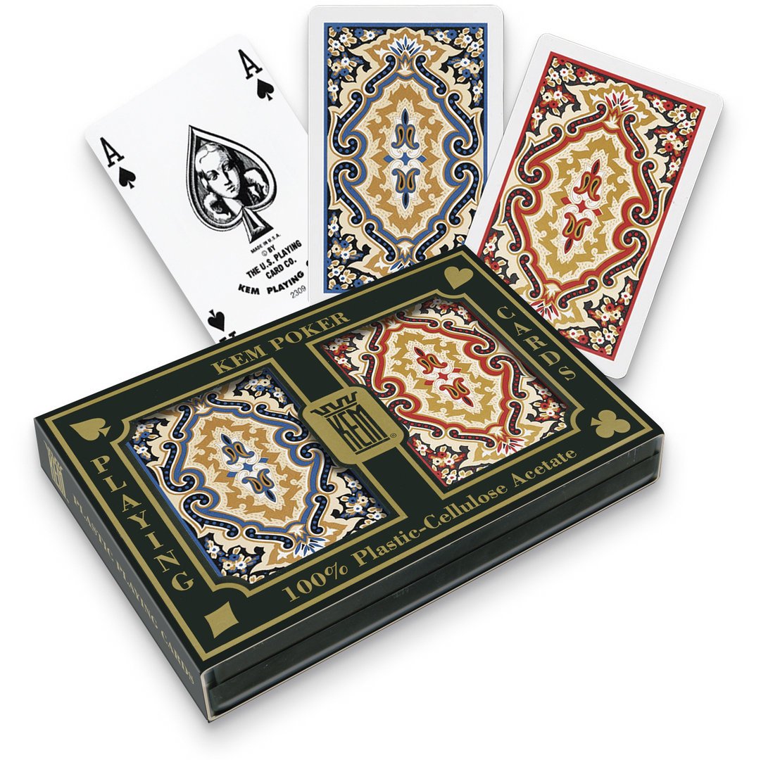 K E M SET NARROW PAISLEY 2 Standard Eckzeichen Pokersize Playing cards