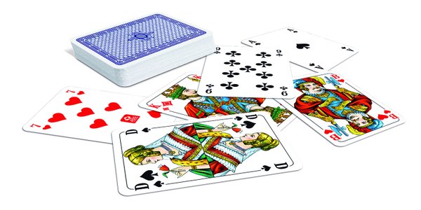 Spielkartenkassette - französiches Bild in Stülpschachtel
