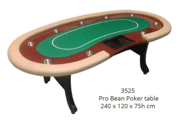 Pokertisch Pro Bean 240 x 120 x 75 cm