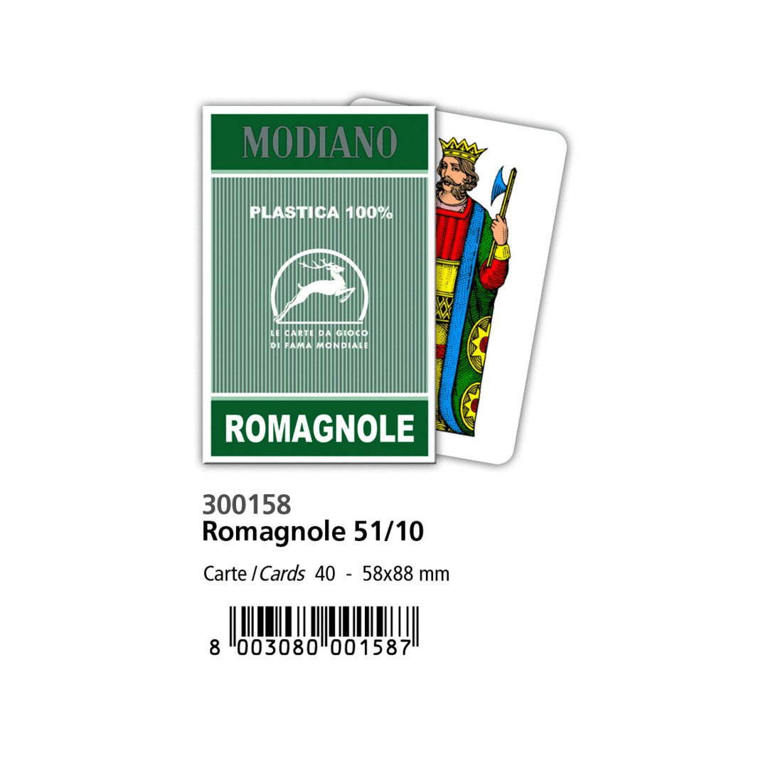 Modiano Siciliane Scopa Italienisches Kartenspiel 100% Plastik 