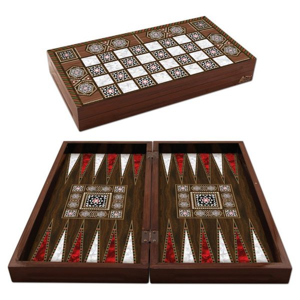 Backgammon Star Antik Pearl Suriye Tavla