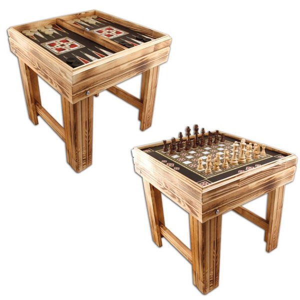 Backgammon und Schach Tisch Sedef