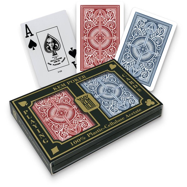 K E M ARROW WIDE SET, 2 Jumbo Index Exclusive Spielkarten Pokersize