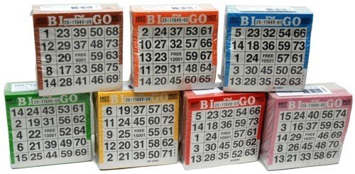 500 Bingo Karten für 75 Bälle